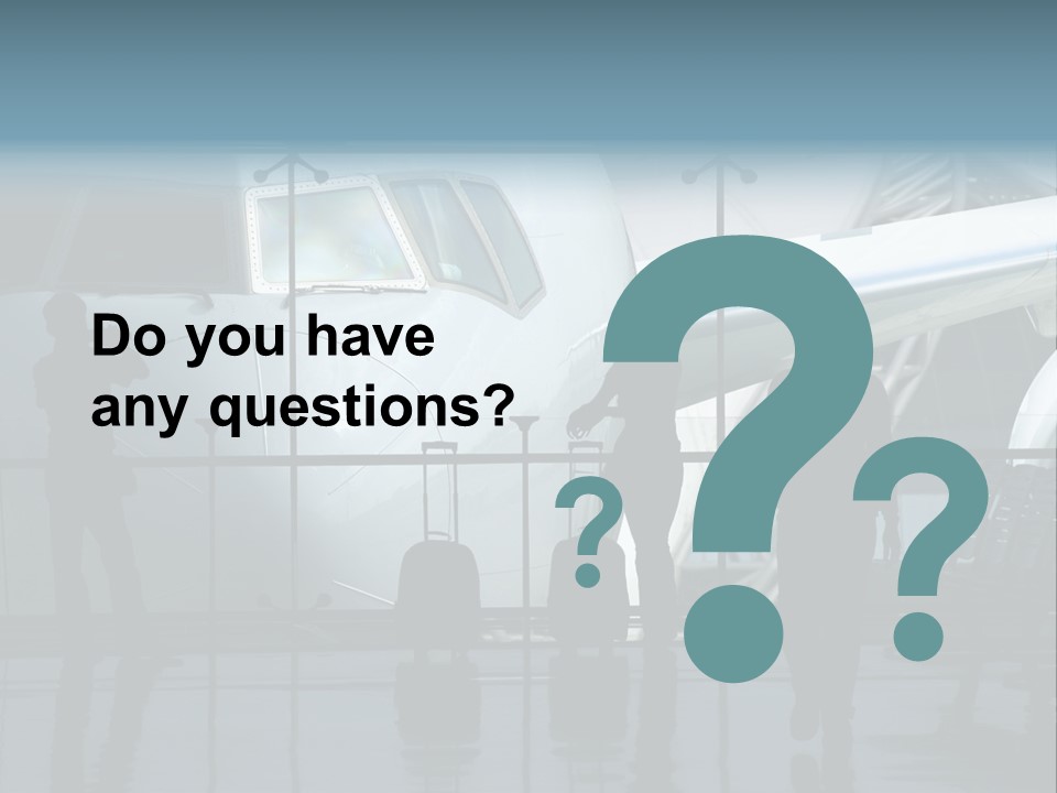 Waiting For The Flight PowerPoint Template