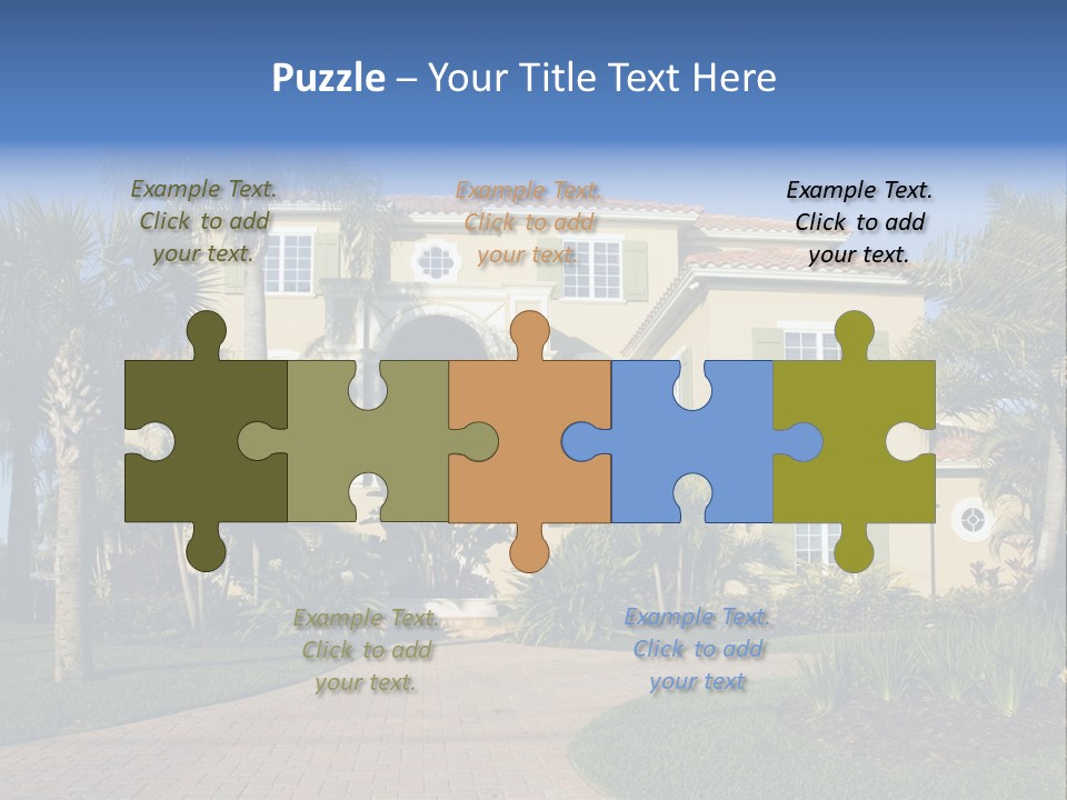 Immense Luxurious Modern Mansion In Central Florida PowerPoint Template