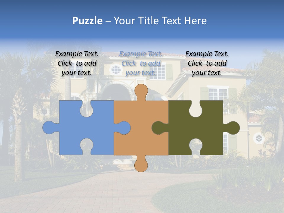 Immense Luxurious Modern Mansion In Central Florida PowerPoint Template