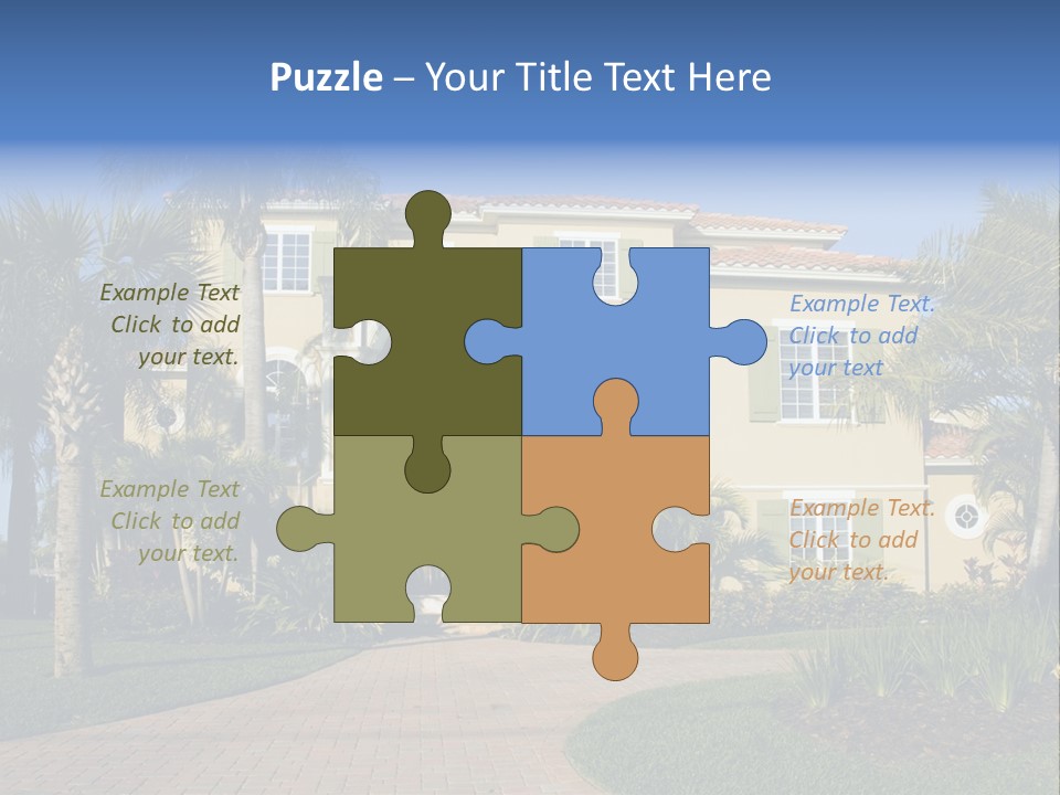 Immense Luxurious Modern Mansion In Central Florida PowerPoint Template