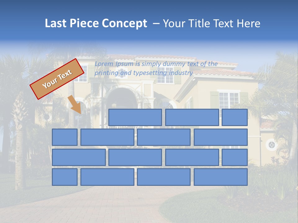 Immense Luxurious Modern Mansion In Central Florida PowerPoint Template