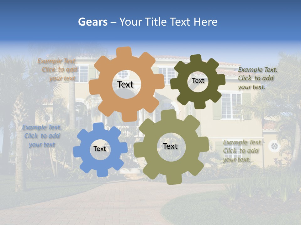 Immense Luxurious Modern Mansion In Central Florida PowerPoint Template