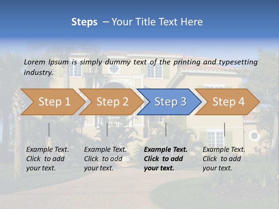 Immense Luxurious Modern Mansion In Central Florida PowerPoint Template