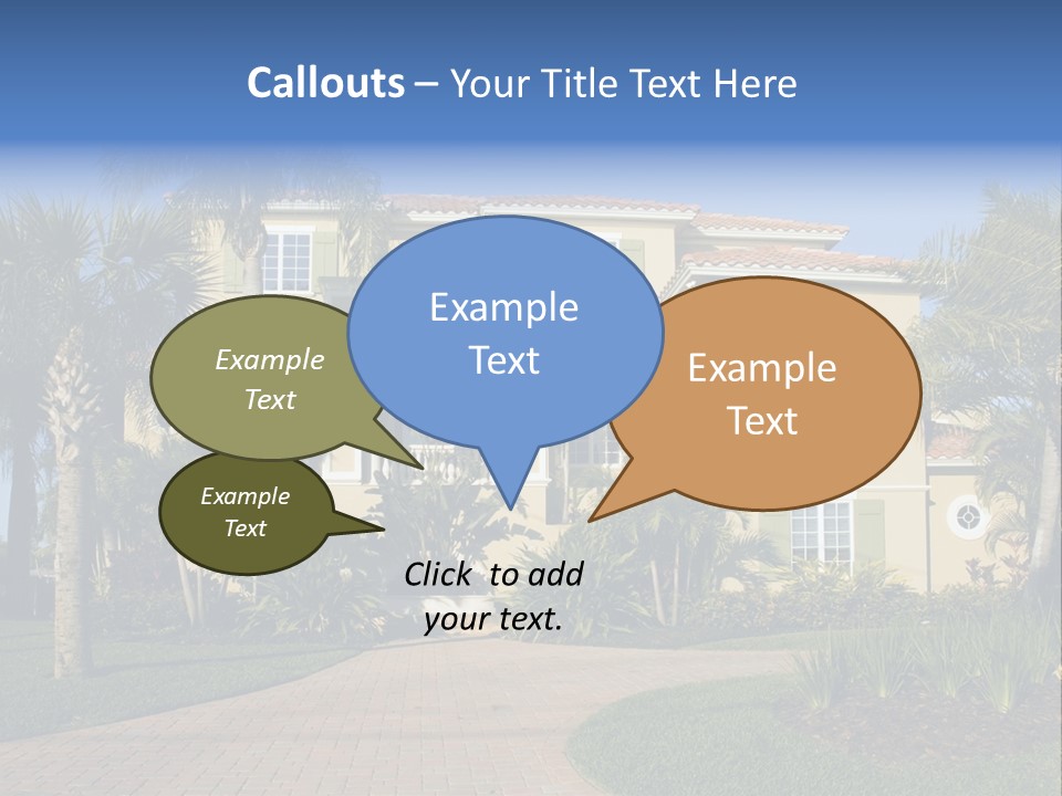 Immense Luxurious Modern Mansion In Central Florida PowerPoint Template