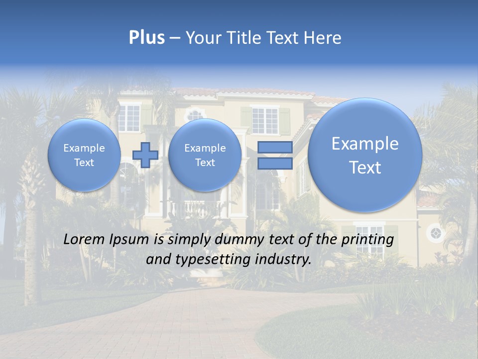 Immense Luxurious Modern Mansion In Central Florida PowerPoint Template