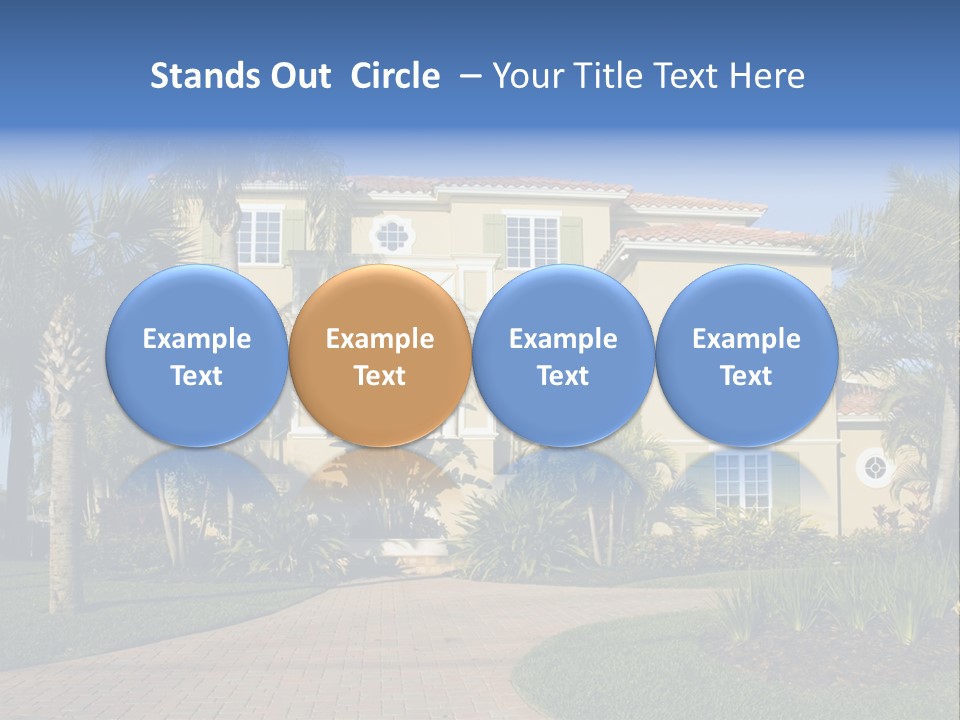 Immense Luxurious Modern Mansion In Central Florida PowerPoint Template