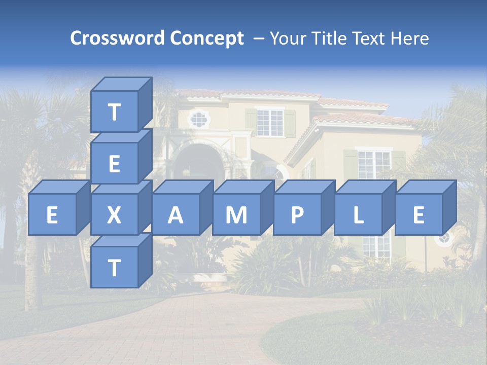 Immense Luxurious Modern Mansion In Central Florida PowerPoint Template