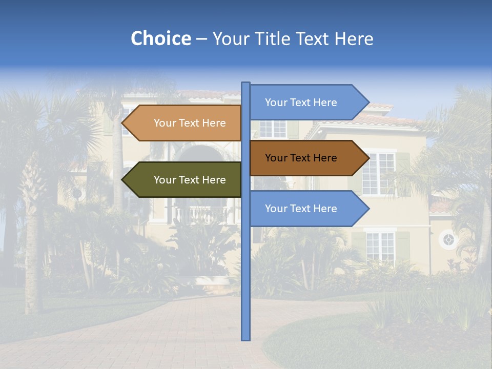 Immense Luxurious Modern Mansion In Central Florida PowerPoint Template