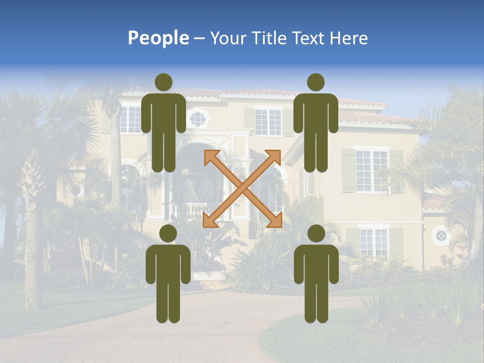 Immense Luxurious Modern Mansion In Central Florida PowerPoint Template