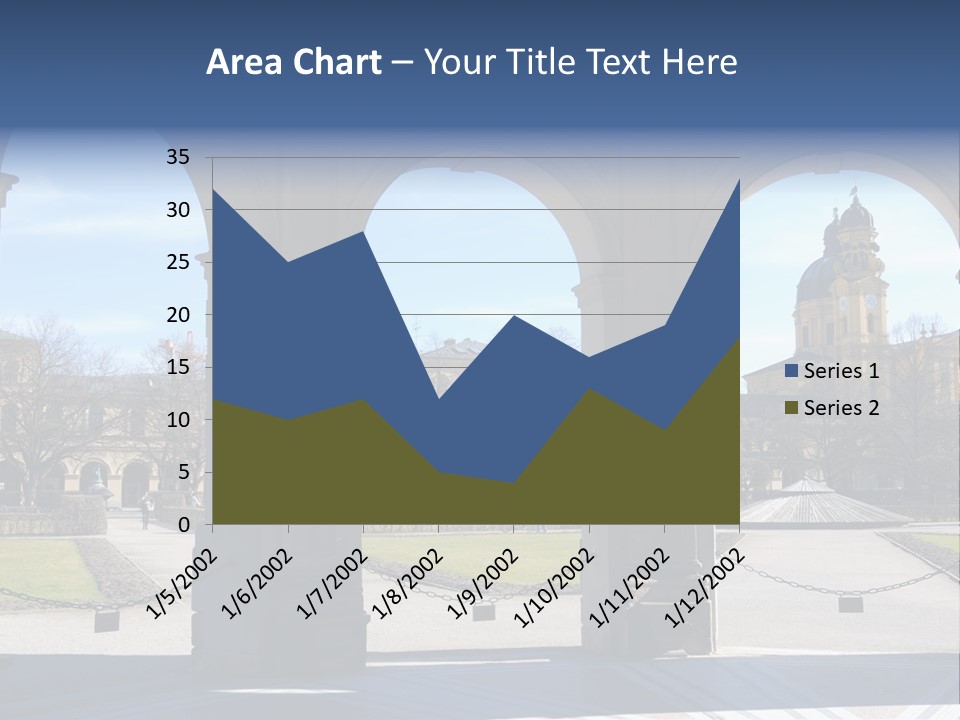 Water-Drops On Green PowerPoint Template