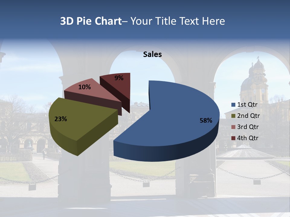 Water-Drops On Green PowerPoint Template