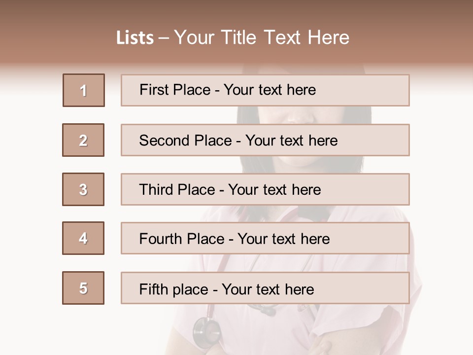 Female Nurse PowerPoint Template