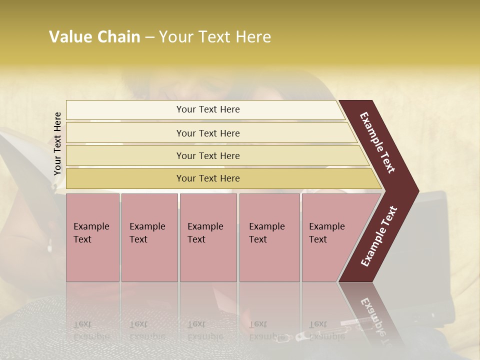 Photo Of A Woman With A Child Reading. PowerPoint Template