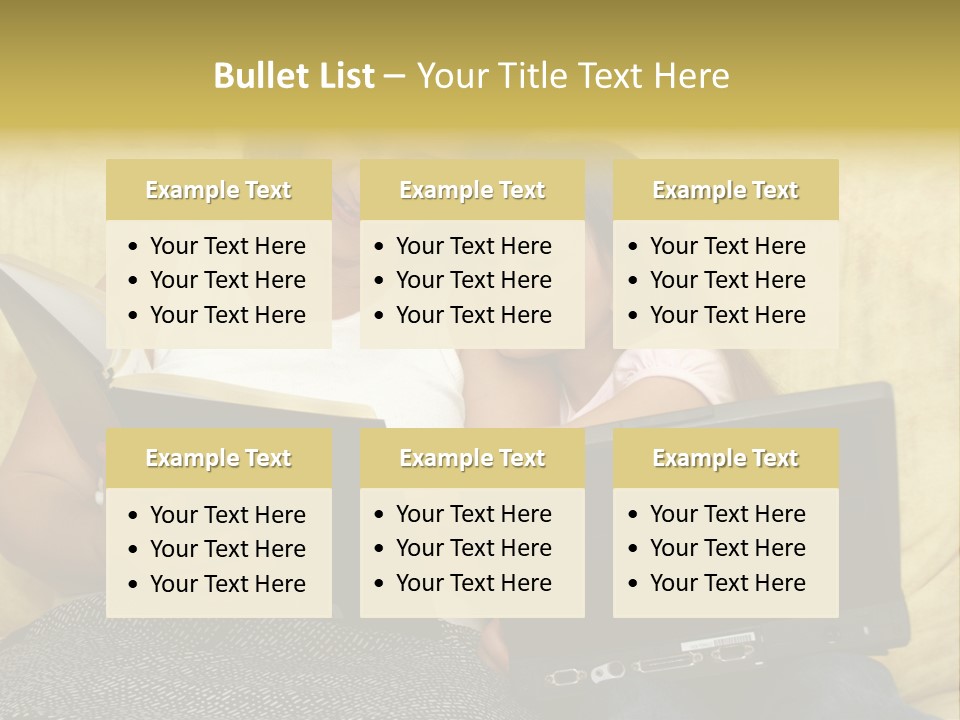 Photo Of A Woman With A Child Reading. PowerPoint Template