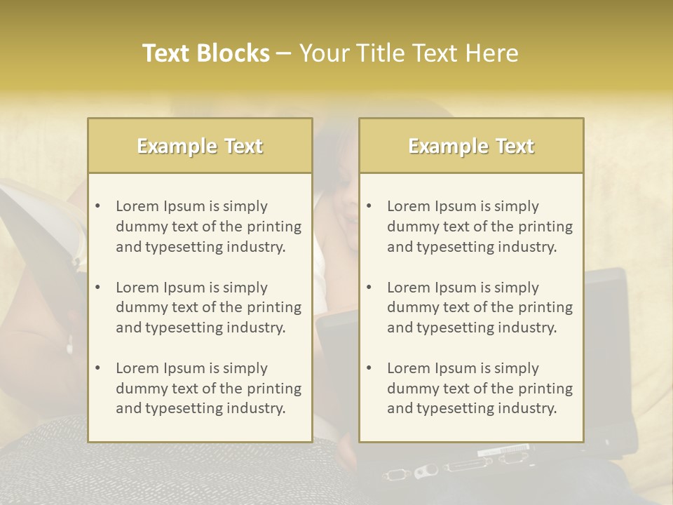 Photo Of A Woman With A Child Reading. PowerPoint Template