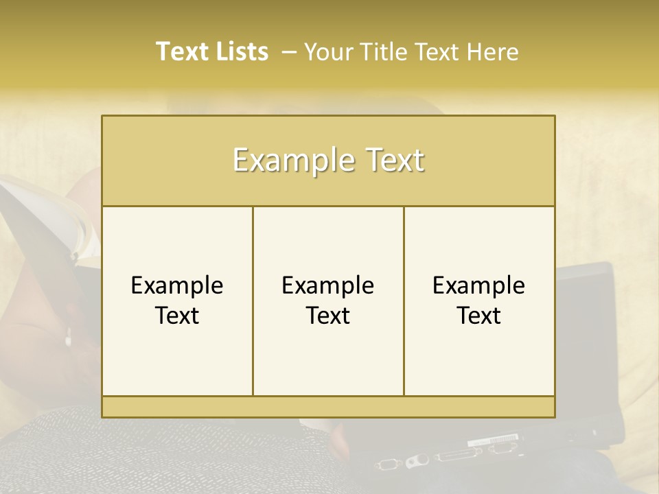 Photo Of A Woman With A Child Reading. PowerPoint Template