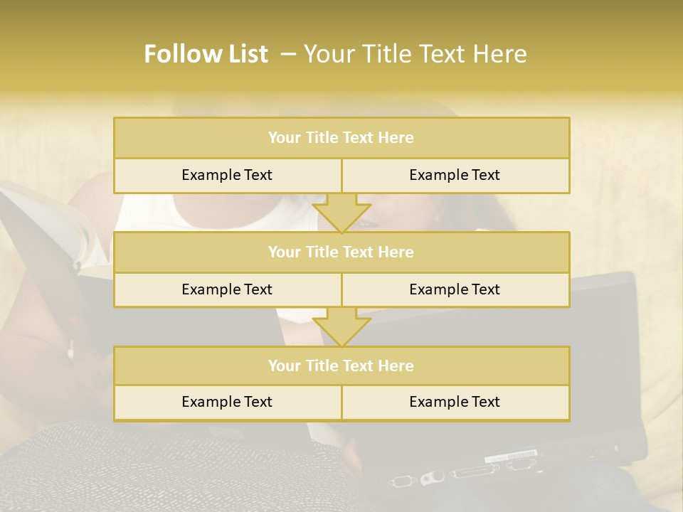 Photo Of A Woman With A Child Reading. PowerPoint Template