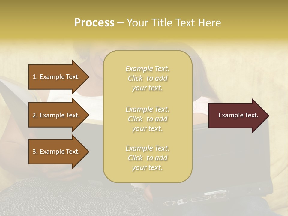 Photo Of A Woman With A Child Reading. PowerPoint Template