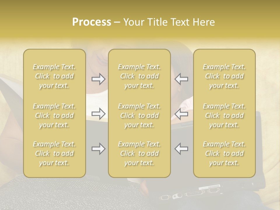 Photo Of A Woman With A Child Reading. PowerPoint Template