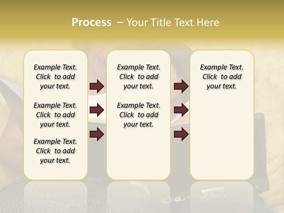 Photo Of A Woman With A Child Reading. PowerPoint Template