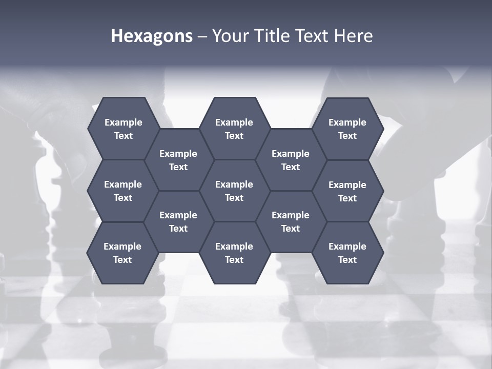 Two Players Facing Off On The Chess Board PowerPoint Template