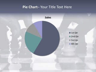 Two Players Facing Off On The Chess Board PowerPoint Template