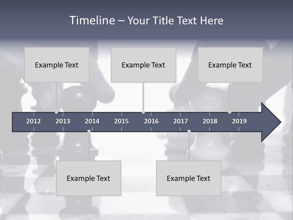 Two Players Facing Off On The Chess Board PowerPoint Template
