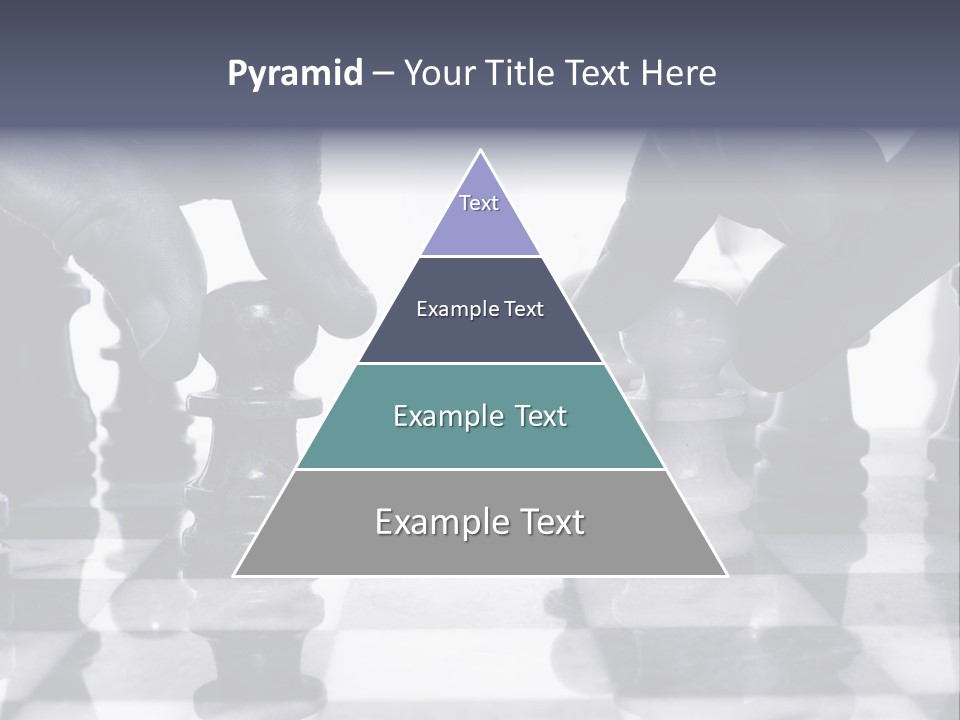 Two Players Facing Off On The Chess Board PowerPoint Template