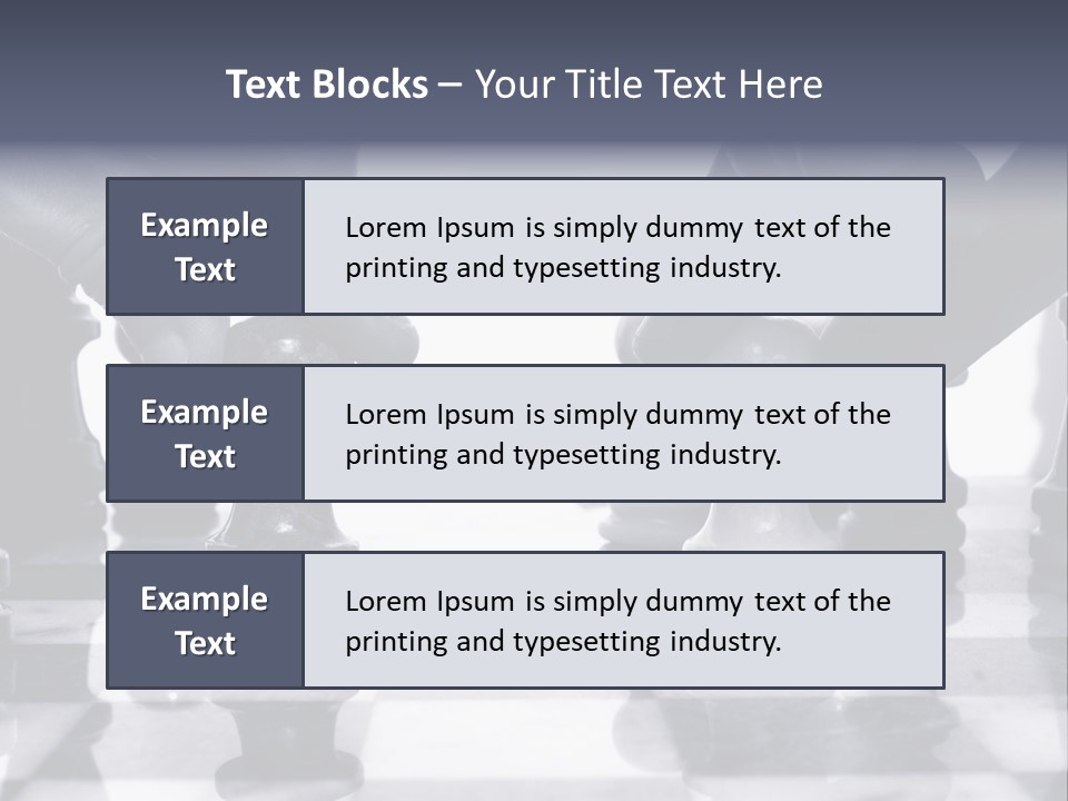 Two Players Facing Off On The Chess Board PowerPoint Template