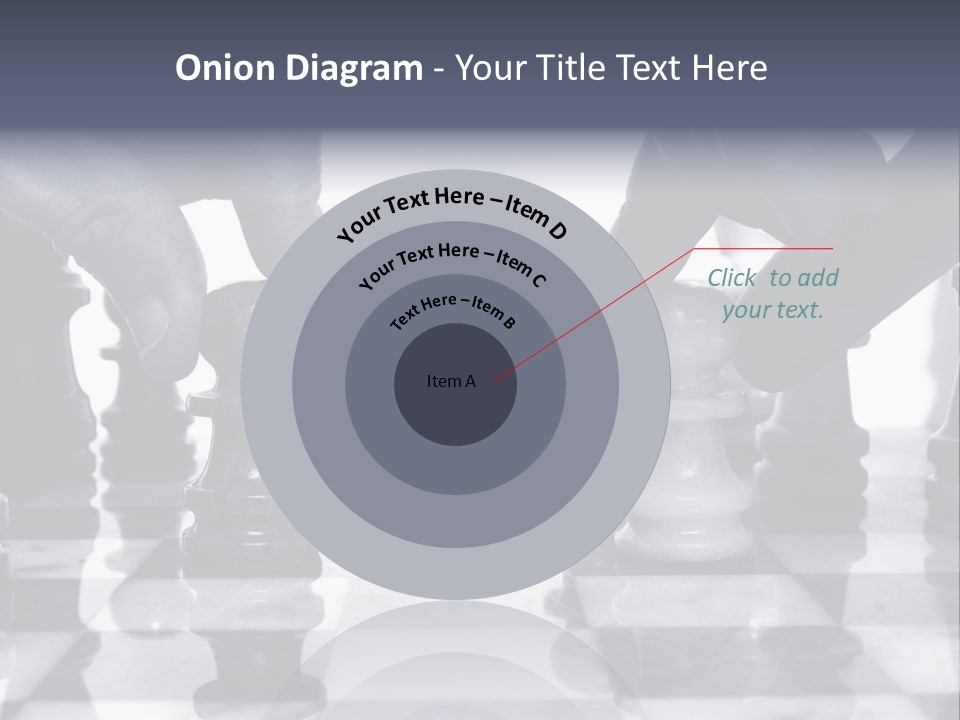 Two Players Facing Off On The Chess Board PowerPoint Template