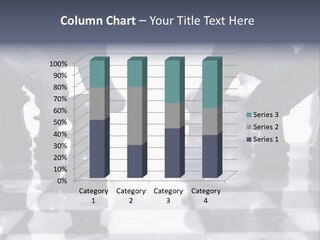 Two Players Facing Off On The Chess Board PowerPoint Template