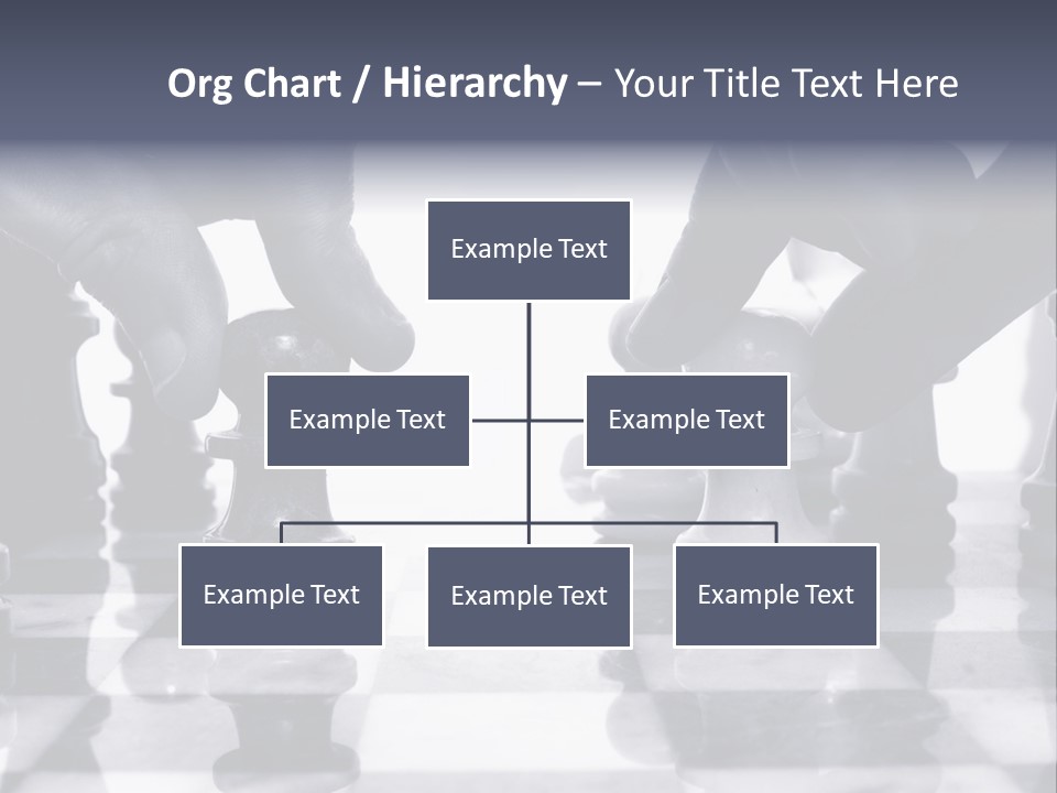 Two Players Facing Off On The Chess Board PowerPoint Template