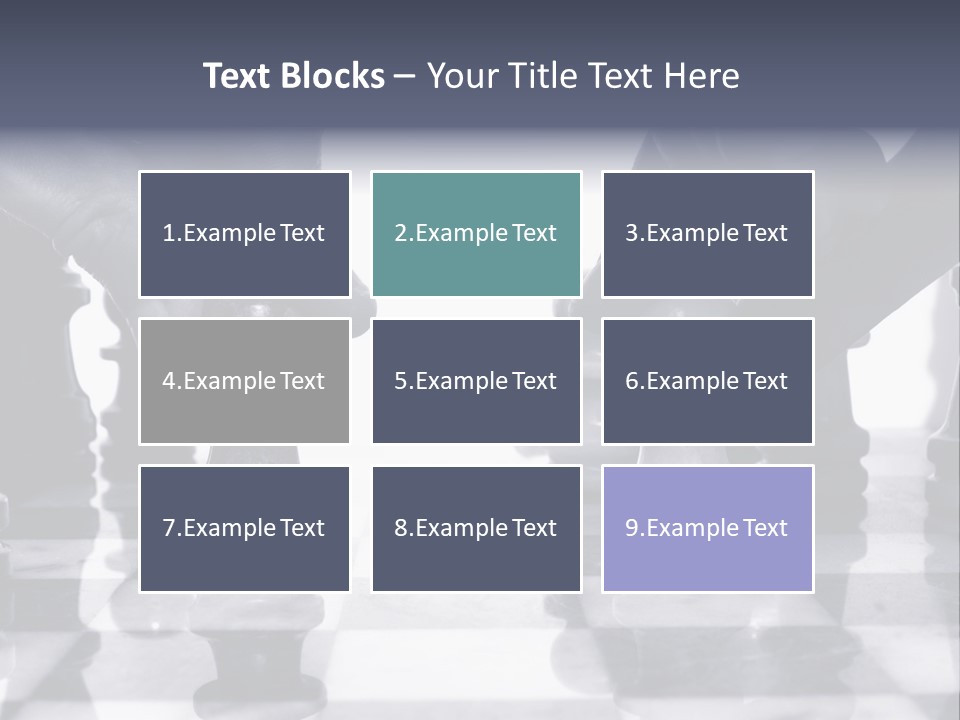 Two Players Facing Off On The Chess Board PowerPoint Template