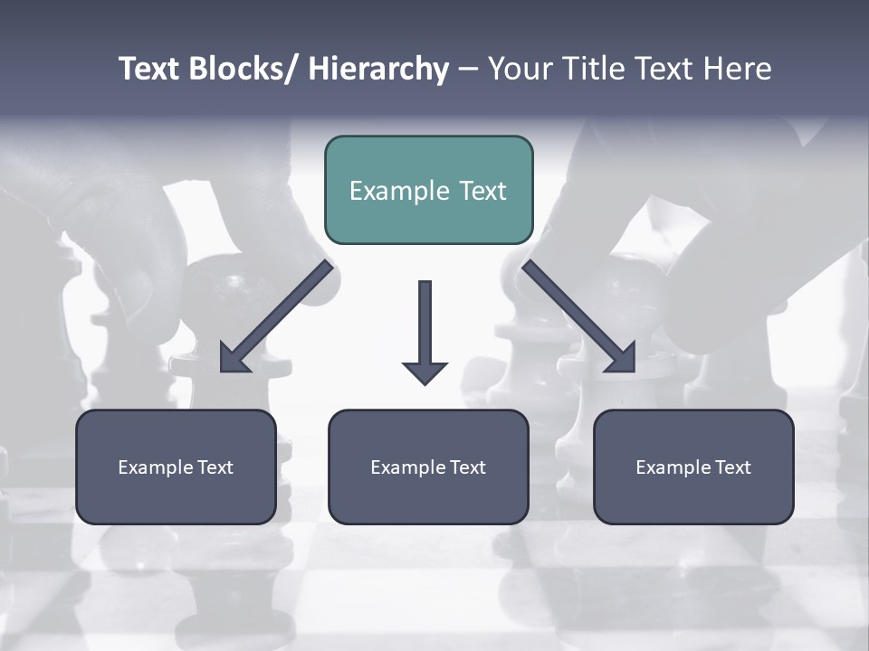 Two Players Facing Off On The Chess Board PowerPoint Template