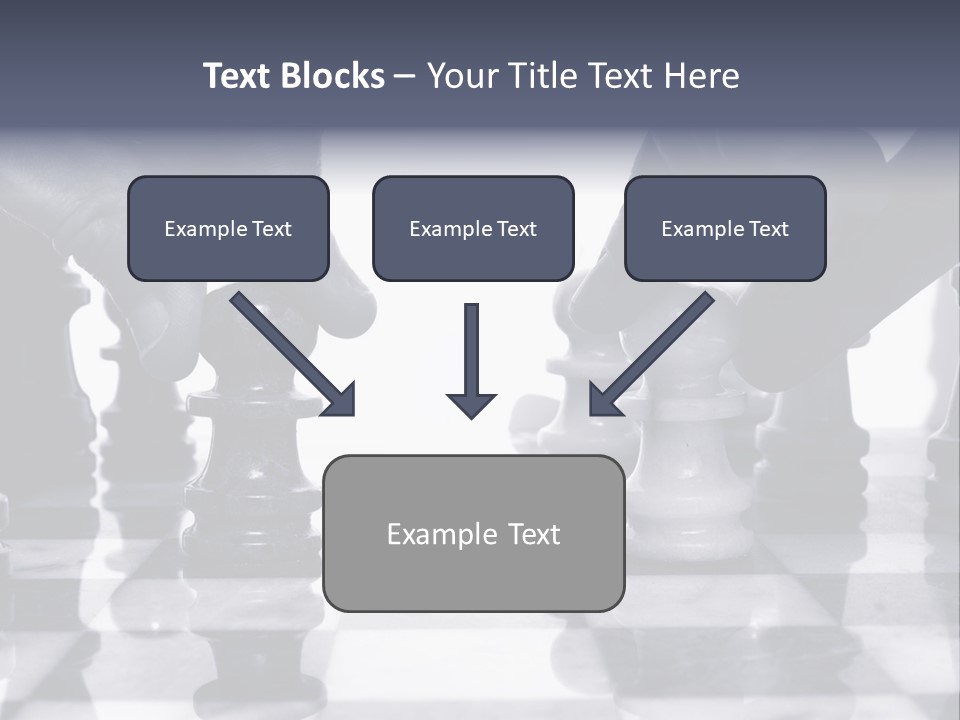 Two Players Facing Off On The Chess Board PowerPoint Template