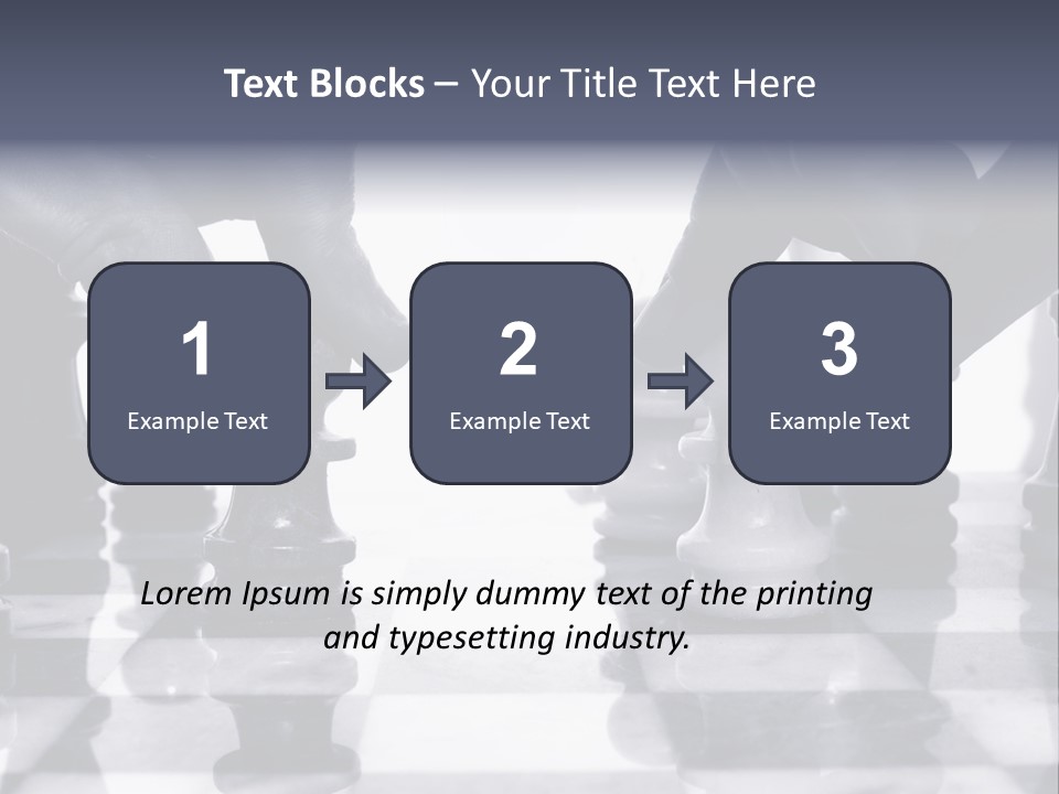 Two Players Facing Off On The Chess Board PowerPoint Template
