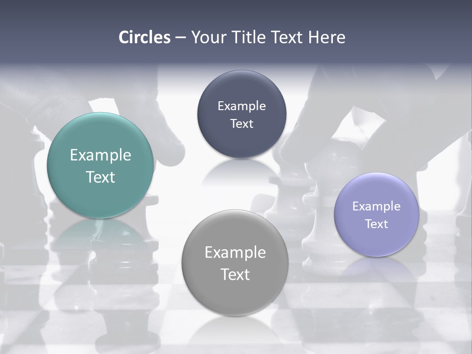 Two Players Facing Off On The Chess Board PowerPoint Template