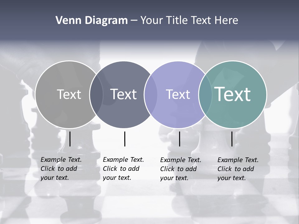 Two Players Facing Off On The Chess Board PowerPoint Template