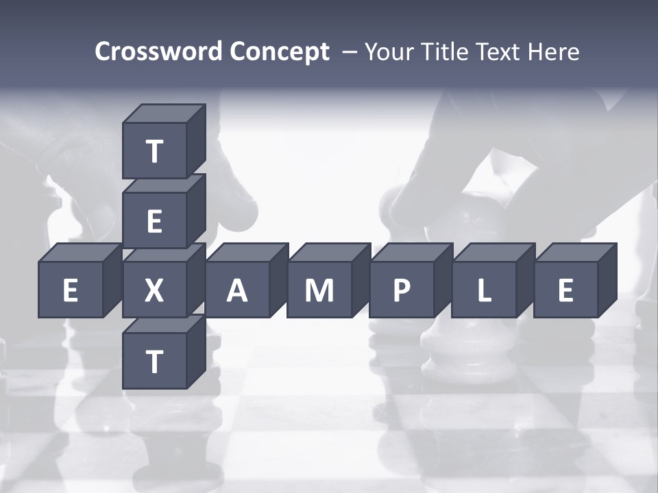 Two Players Facing Off On The Chess Board PowerPoint Template