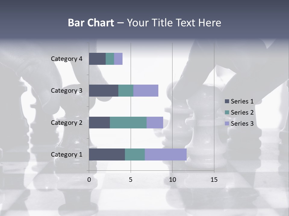 Two Players Facing Off On The Chess Board PowerPoint Template