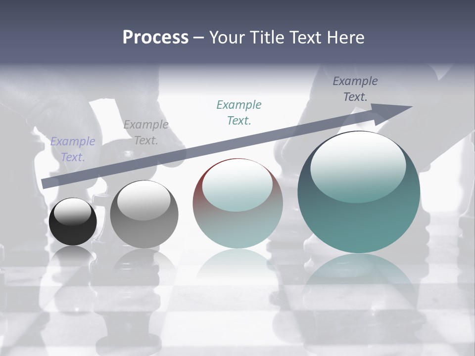 Two Players Facing Off On The Chess Board PowerPoint Template