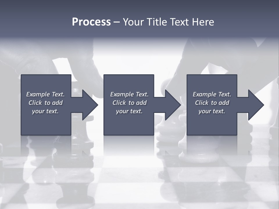 Two Players Facing Off On The Chess Board PowerPoint Template