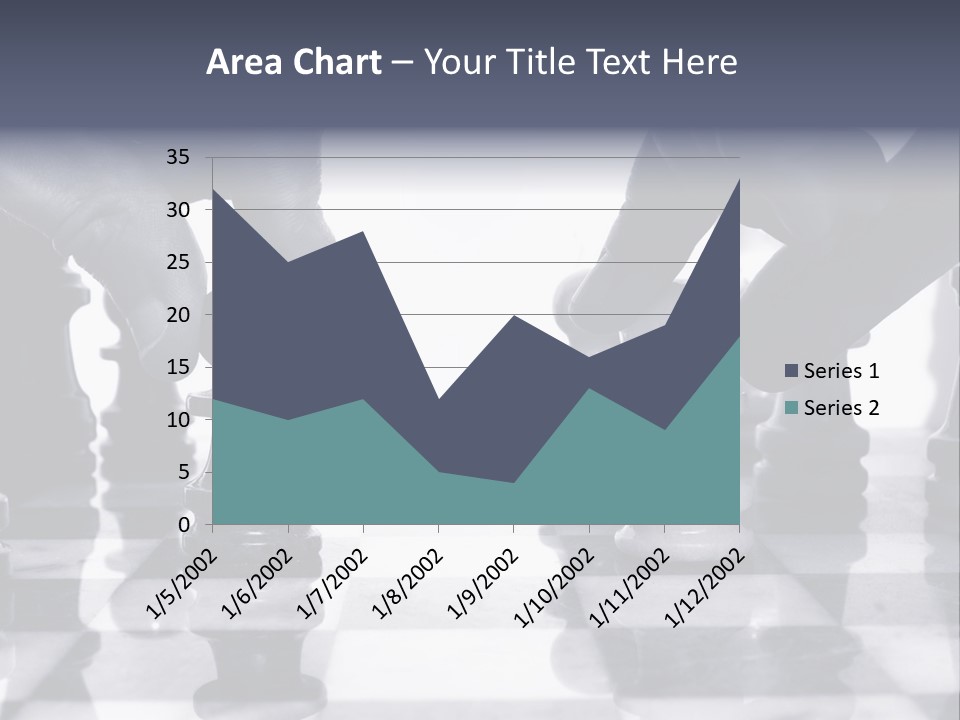 Two Players Facing Off On The Chess Board PowerPoint Template
