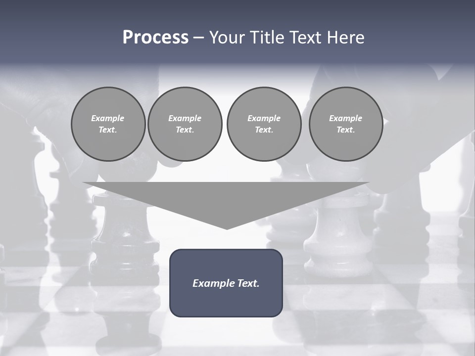 Two Players Facing Off On The Chess Board PowerPoint Template