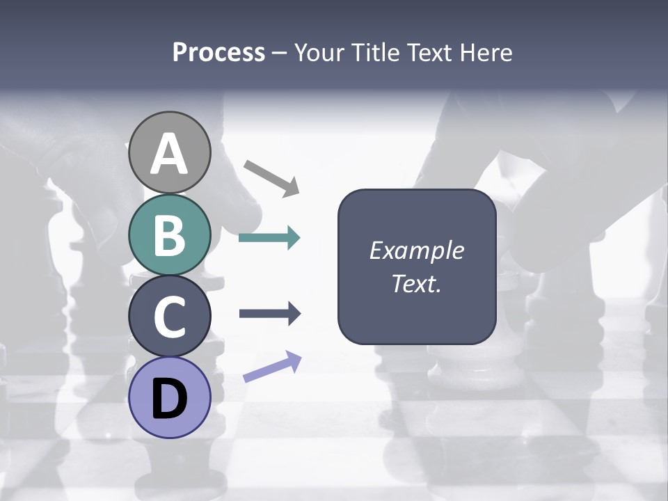 Two Players Facing Off On The Chess Board PowerPoint Template