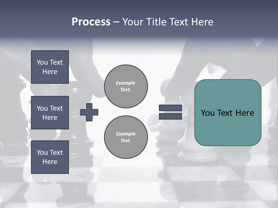 Two Players Facing Off On The Chess Board PowerPoint Template