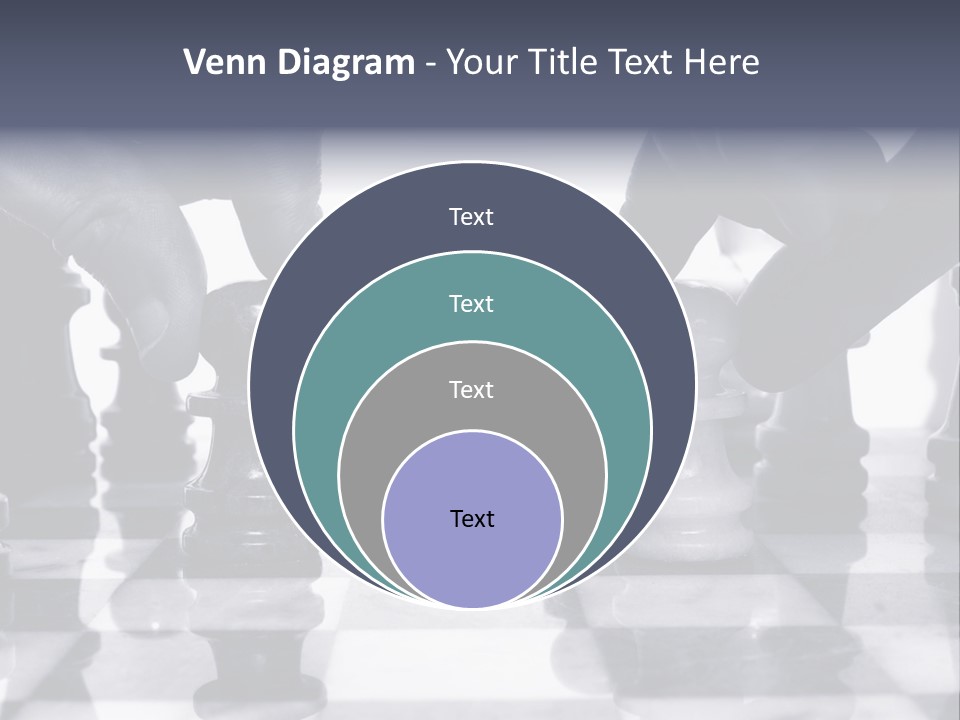 Two Players Facing Off On The Chess Board PowerPoint Template