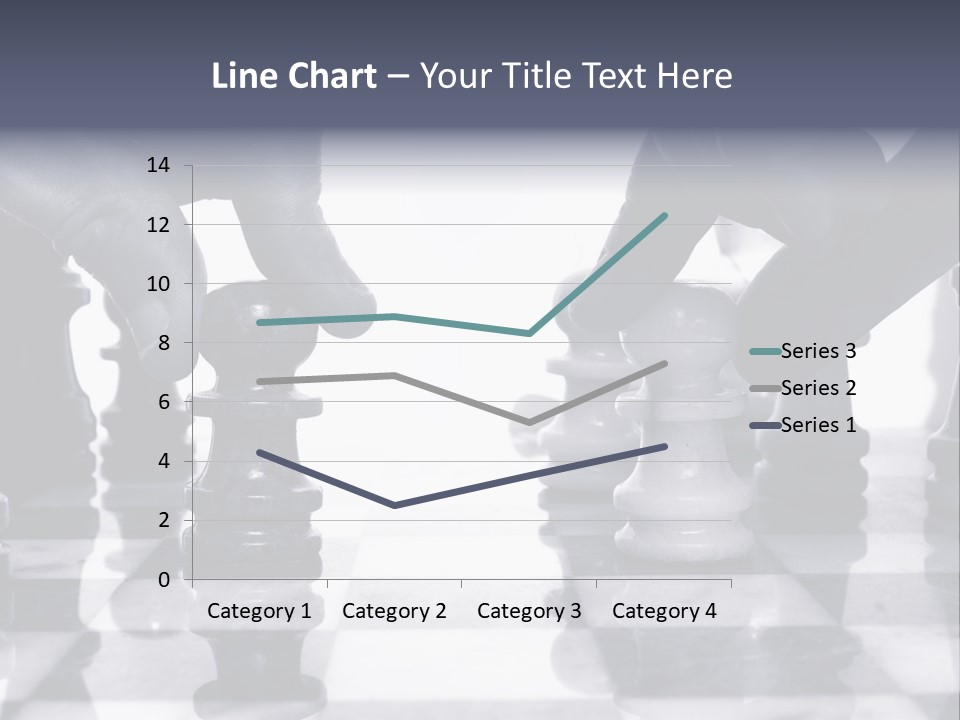 Two Players Facing Off On The Chess Board PowerPoint Template