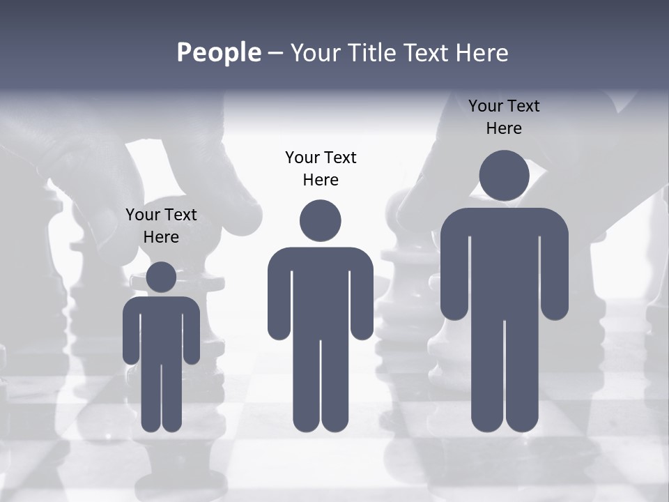 Two Players Facing Off On The Chess Board PowerPoint Template