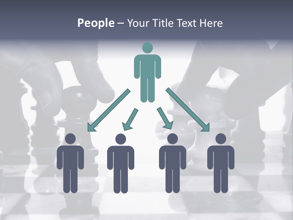 Two Players Facing Off On The Chess Board PowerPoint Template